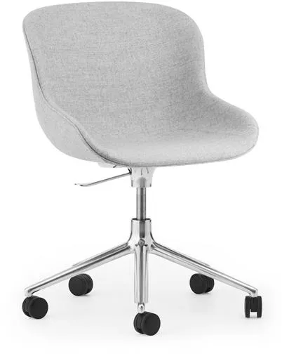 Normann Copenhagen Hyg Kontorsstol med Hjul Klädd Aluminium/Synergy LDS16
