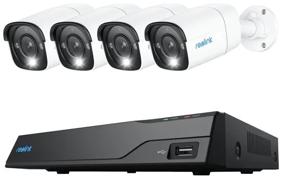 REOLINK NVS8-12MB4 - NVR + kamera(s) - trådbunden (Ethernet 10Base-T/100Base-T) - AC-driven PoE