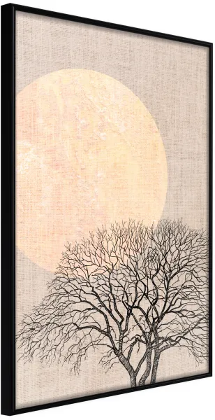 ARTGEIST Affisch med ram - Tree in the Morning Svart 30x45