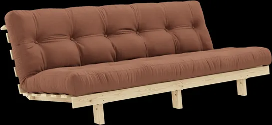Karup Design Lean Bäddsoffa Med Alpha Madrass 130x200 Clay Brown/Raw
