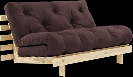 Karup Design Roots Bäddsoffa M. Madrass 140x200 715 Brun/Furuträ