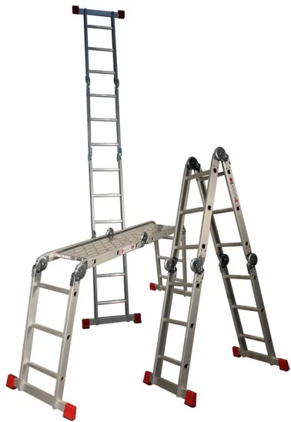 Jumbo HOBBY Universalladder 4x3 steg med plattform